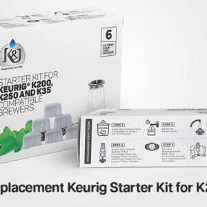 K&J Starter Kit For Keurig 2.0 K200, K250, K35, K-Duo Plus K-Compact Coffee NWT